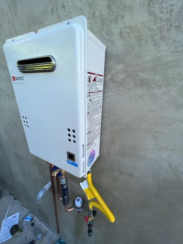 Tankless water heater installation for Street homes